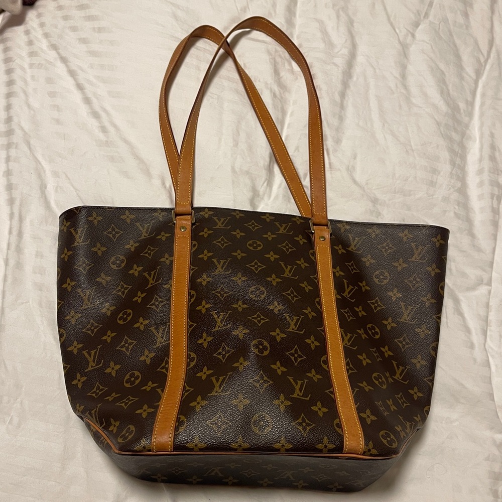 LOUIS VUITTON Monogram Sac Shopping Tote Bag - Picture 2 of 13